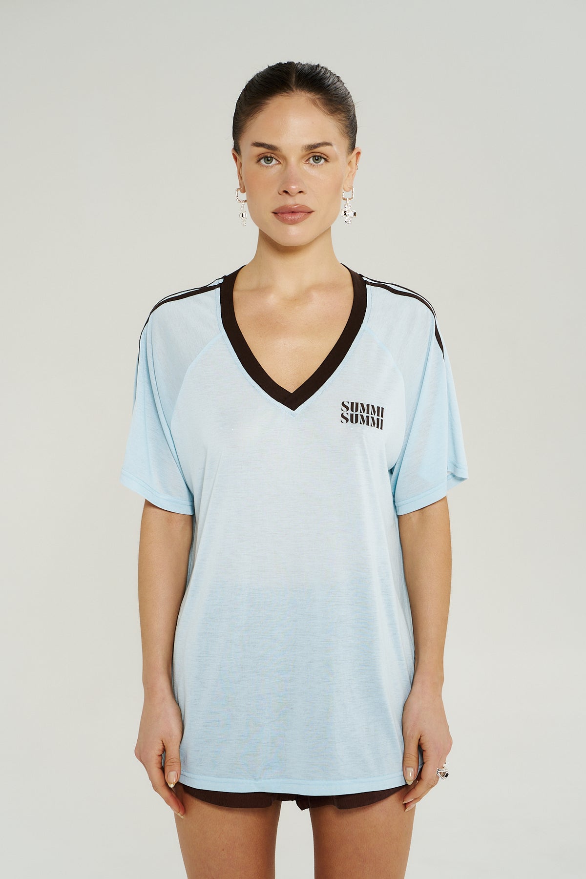 V Neck Jersey Tee