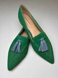 Luna Sole Palace Emerald/Cobalt Suede