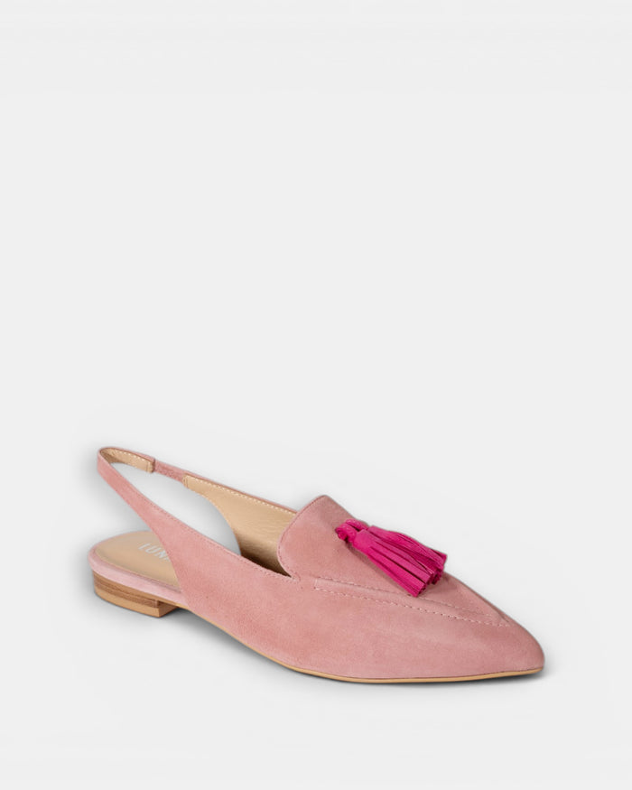 Luna Sole Piper - Pale Pink/Fuchsia Suede