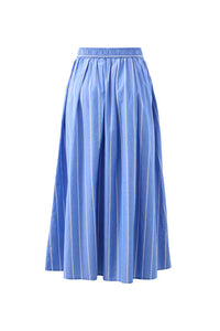 Florence Maxi Skirt - Oxford Blue White Stripe. Ceres Life