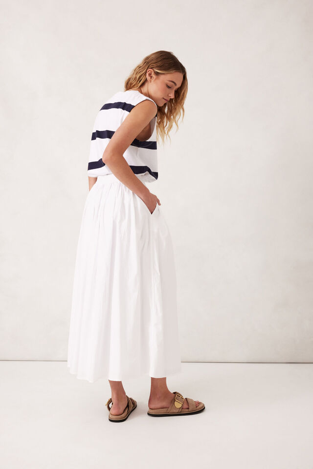 Florence Maxi Skirt -White. Ceres Life