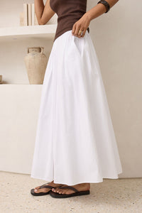 Florence Maxi Skirt -White. Ceres Life