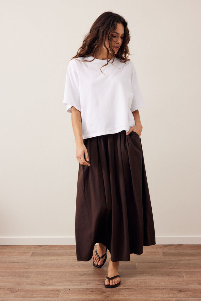 Florence Maxi Skirt - Chocolate. Ceres Life