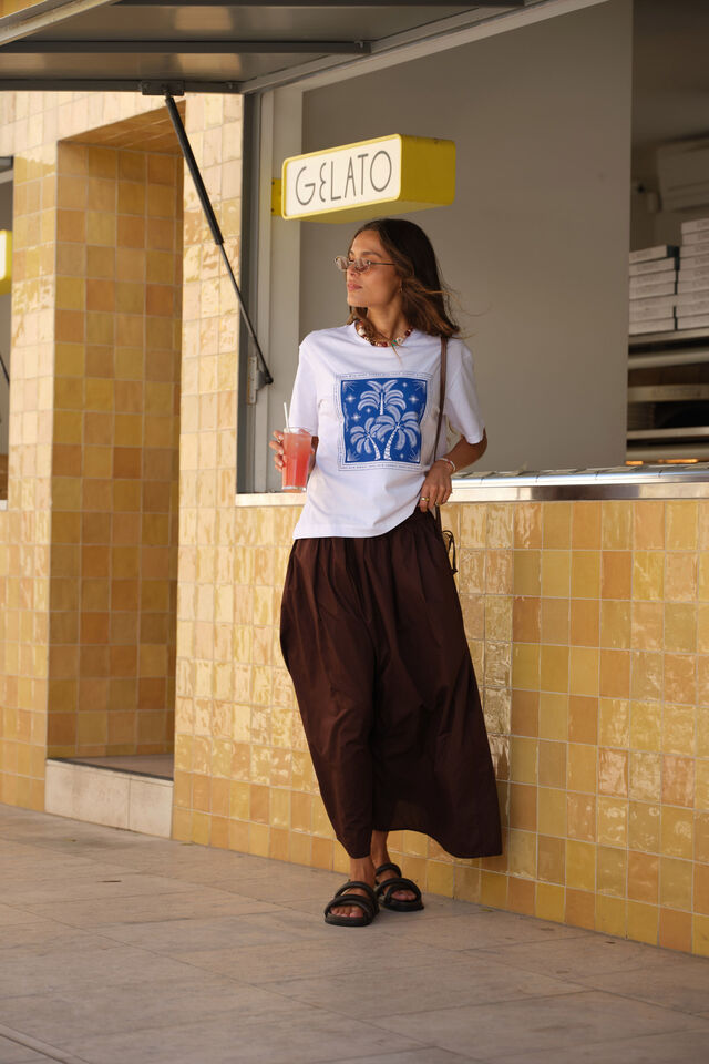 Florence Maxi Skirt - Chocolate. Ceres Life