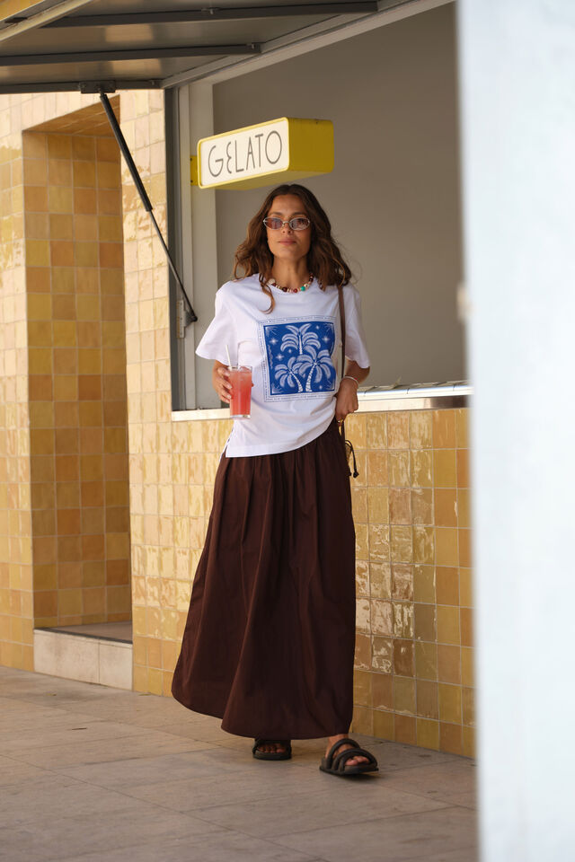 Florence Maxi Skirt - Chocolate. Ceres Life
