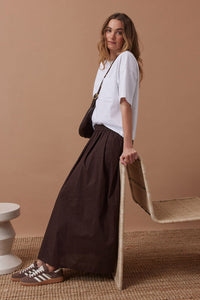 Florence Maxi Skirt - Chocolate. Ceres Life
