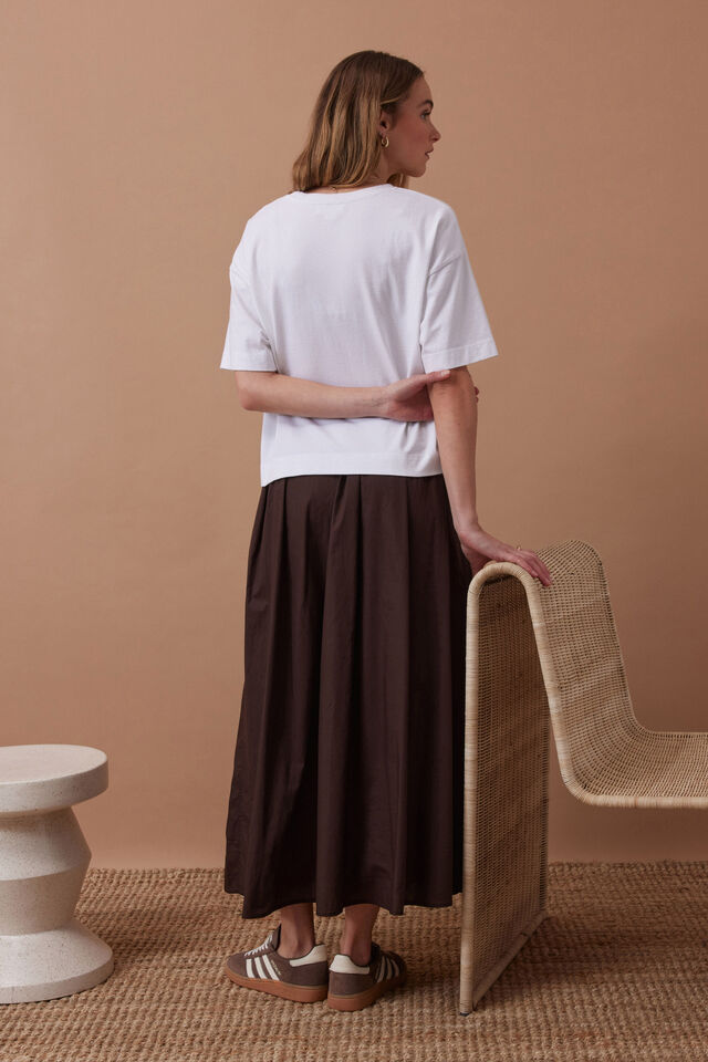 Florence Maxi Skirt - Chocolate. Ceres Life
