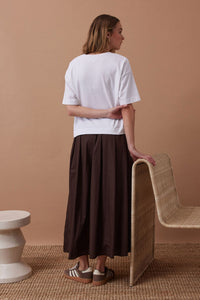 Florence Maxi Skirt - Chocolate. Ceres Life