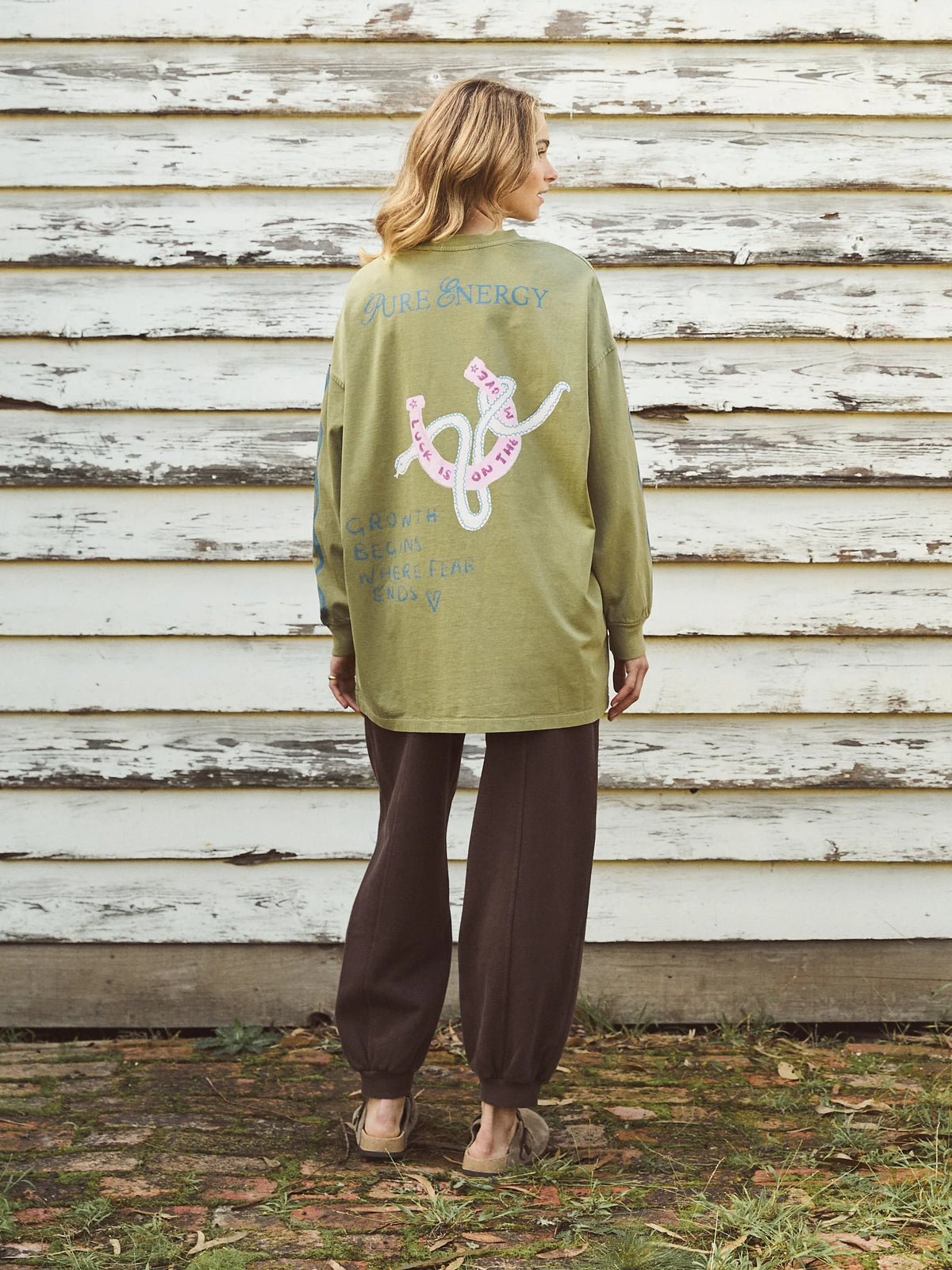 Lucky Serpant Long Sleeve Tee - Lime