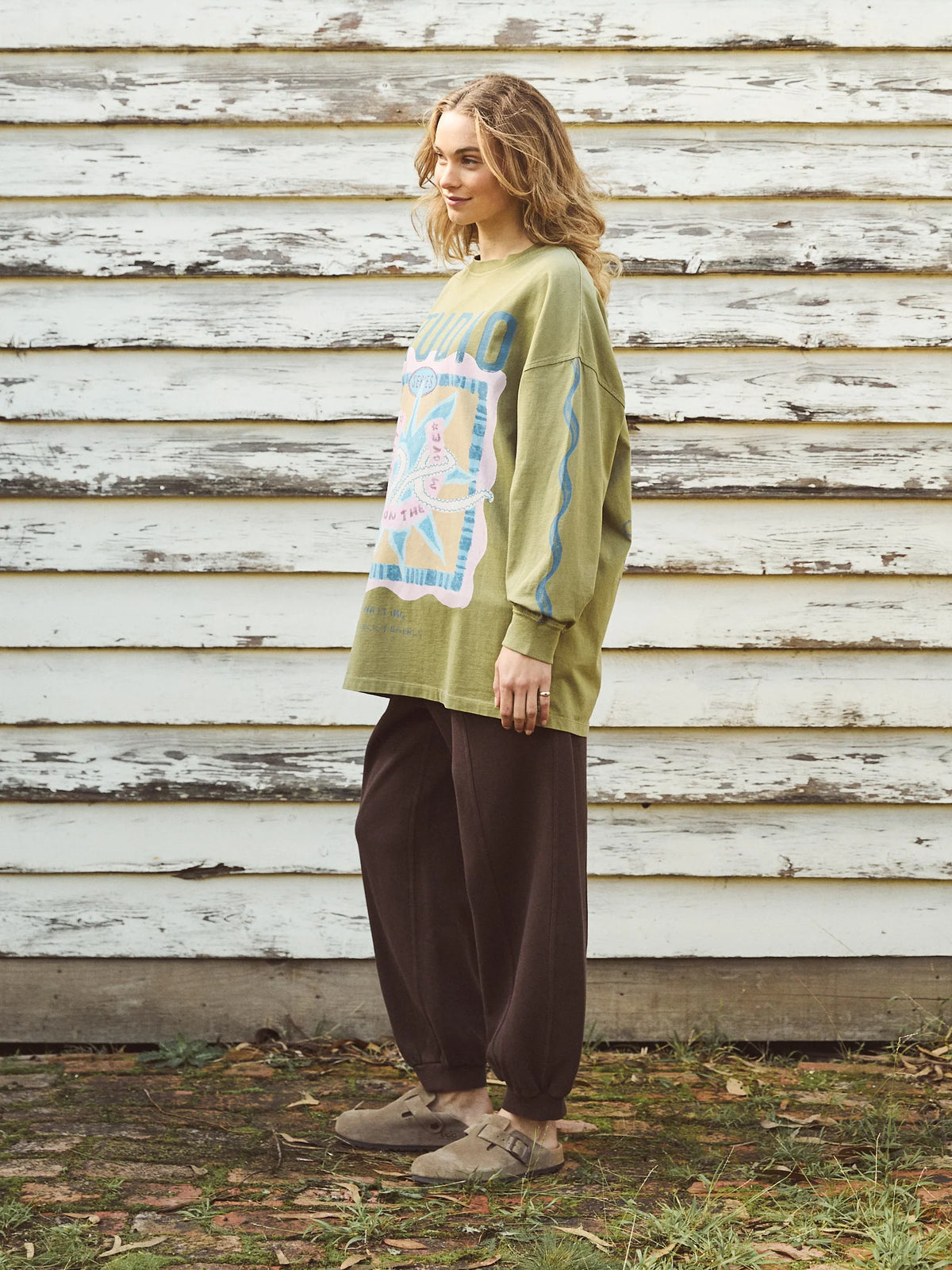 Lucky Serpant Long Sleeve Tee - Lime