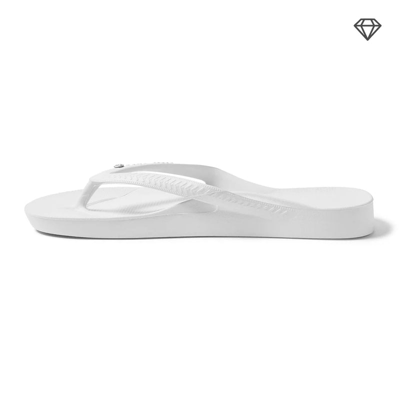 Arch Support Thongs - Classic Crystal White