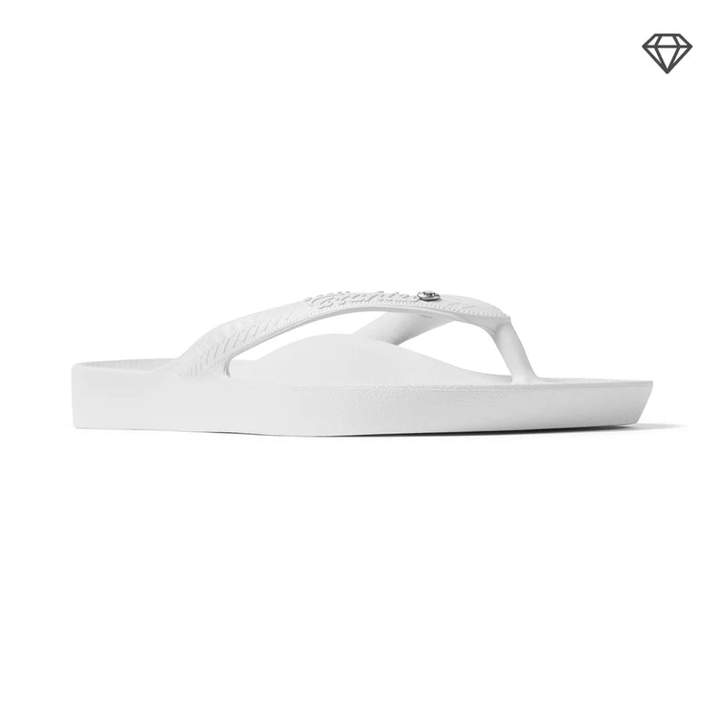 Arch Support Thongs - Classic Crystal White
