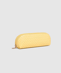 Jayne Woven Makeup Bag - Butter Yellow