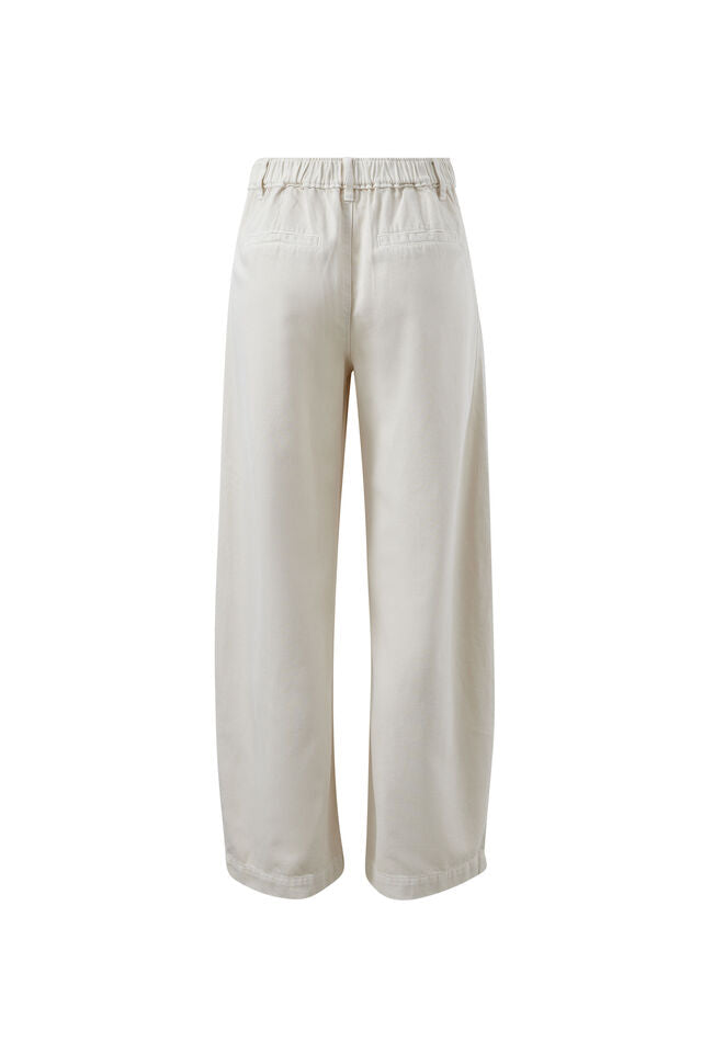 Gemma Pleat Pant - Eggshell. Ceres Life
