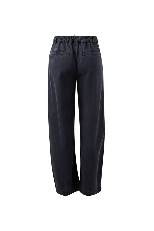Gemma Pleat Pant - Washed Black. Ceres Life