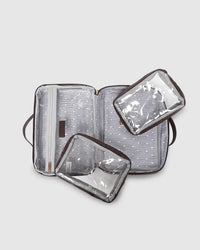 Georgie Cosmetic Case - Chocolate. Louenhide