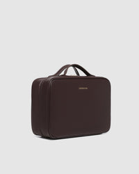 Georgie Cosmetic Case - Chocolate. Louenhide