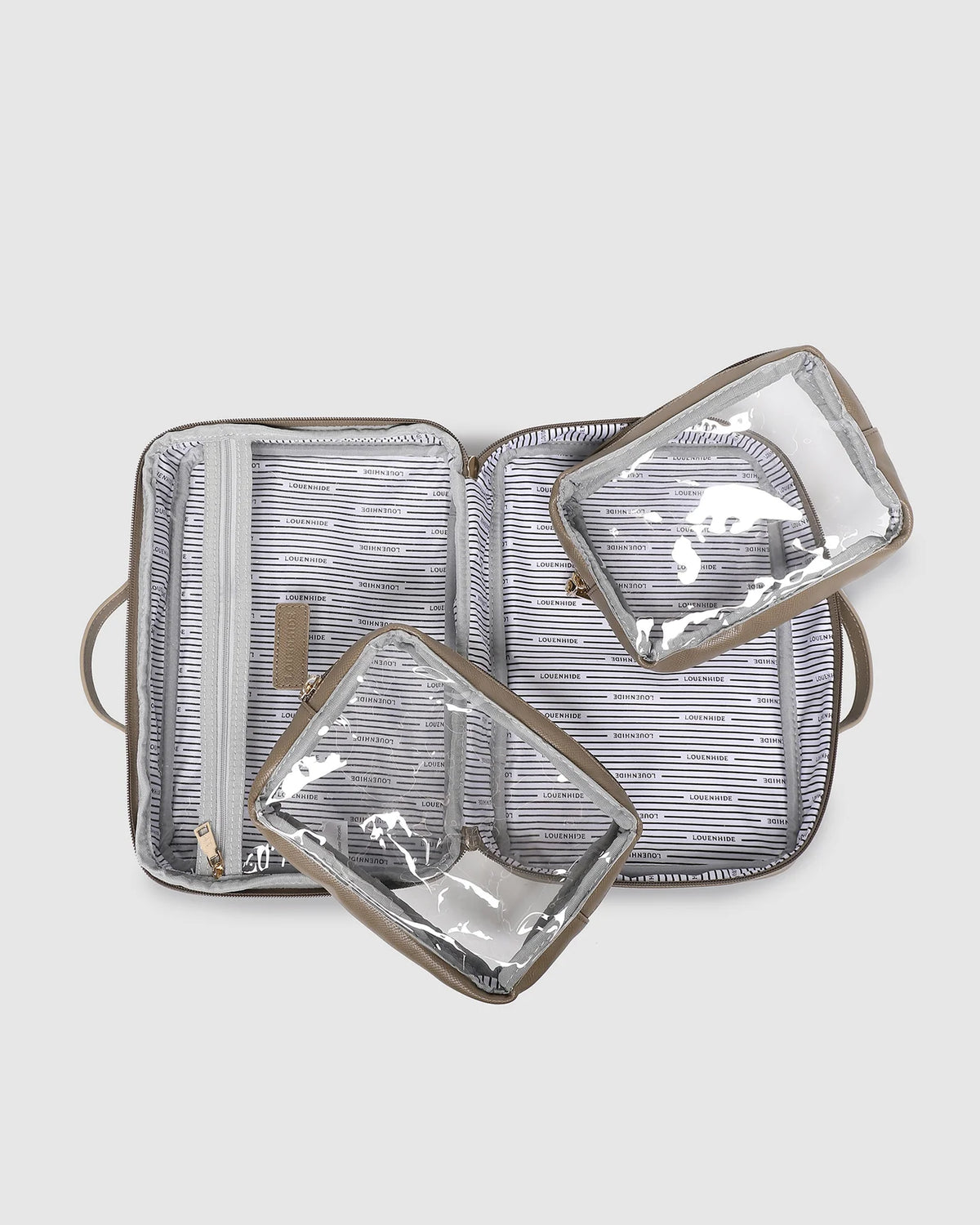 Georgie Cosmetic Case - Coffee