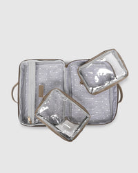 Georgie Cosmetic Case - Coffee
