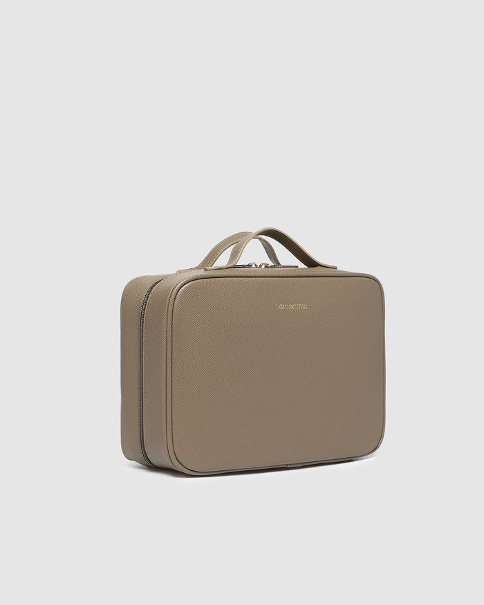 Georgie Cosmetic Case - Coffee