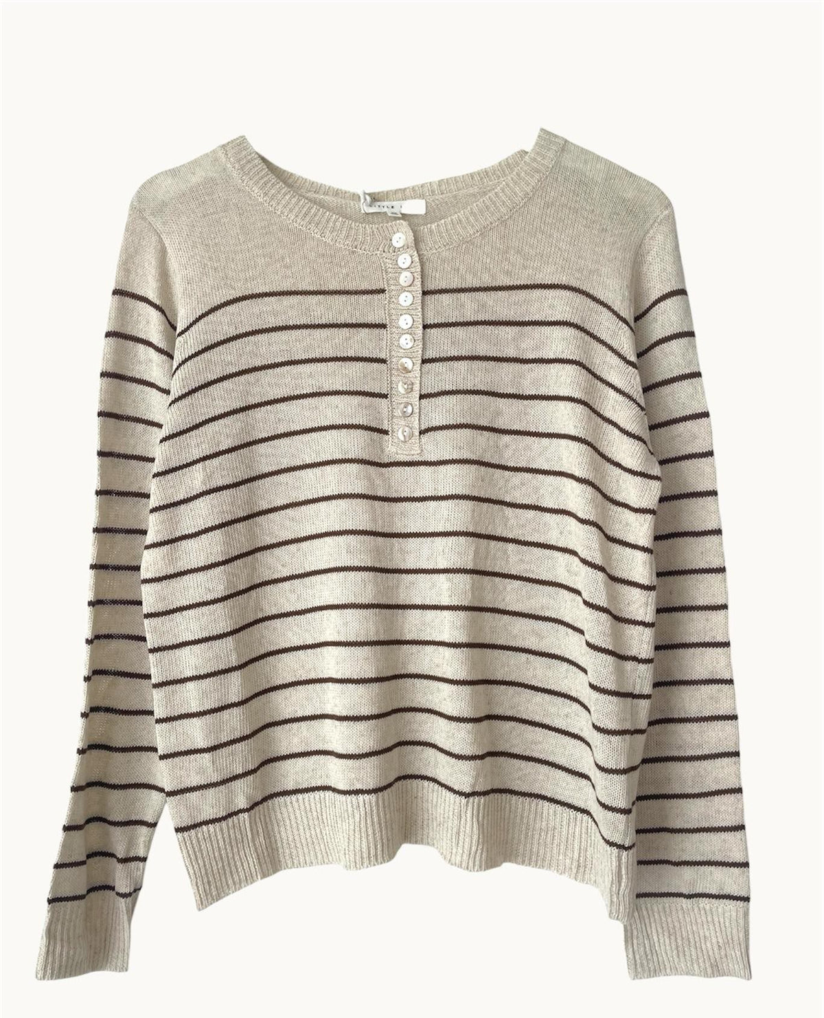 Gia Stripe Knit - Chocolate Stripe