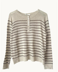 Gia Stripe Knit - Chocolate Stripe