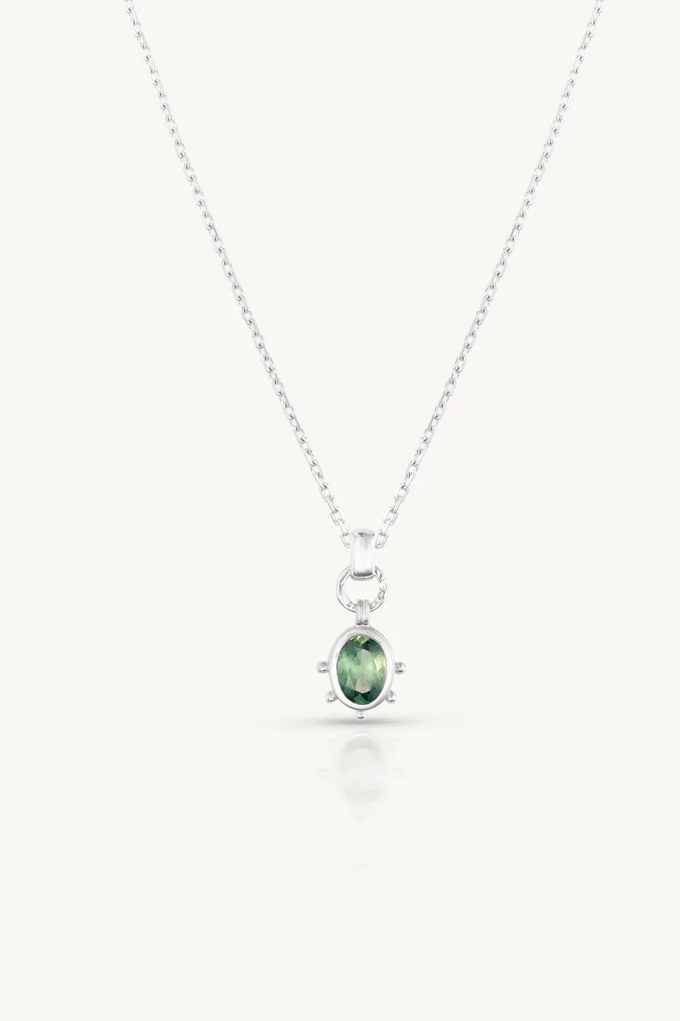 Gia Apatite Silver Necklace