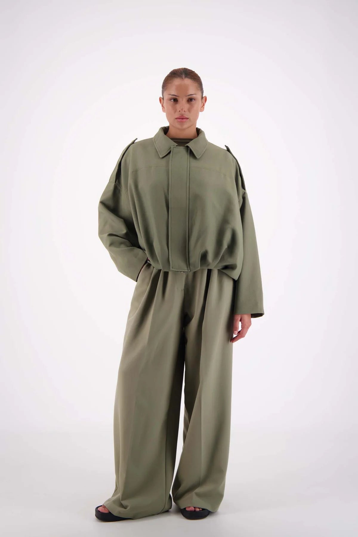 Gigi Bomber Jacket - Sage