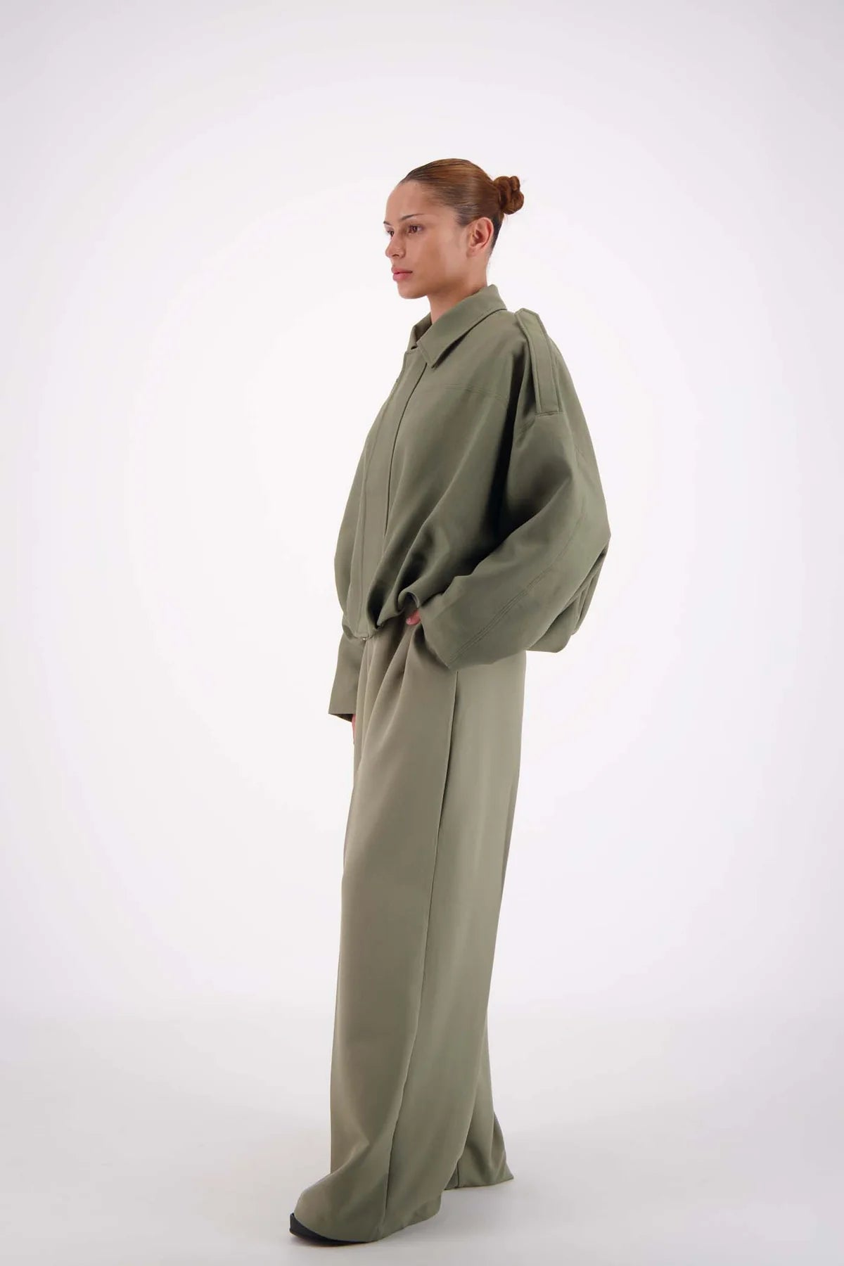 Gigi Bomber Jacket - Sage