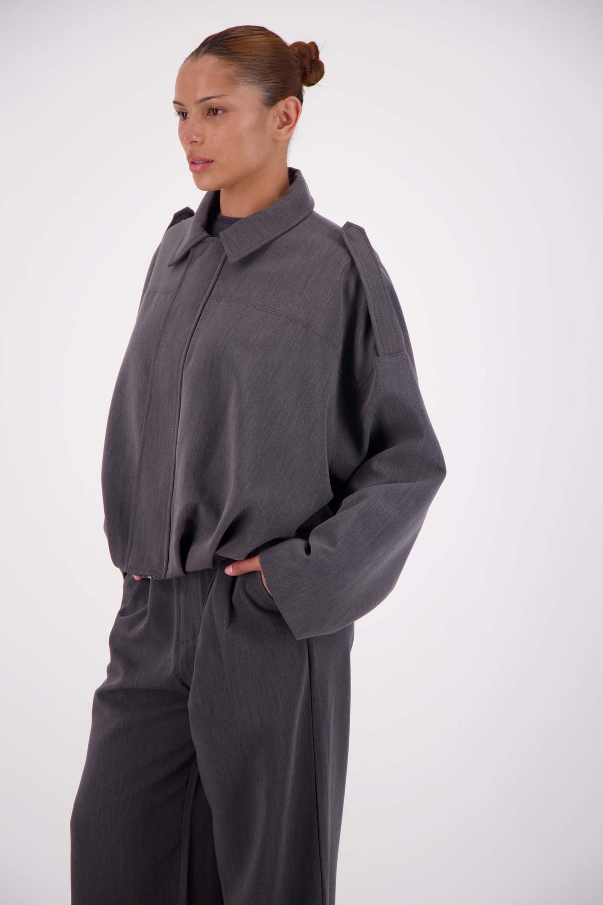 Gigi Bomber Steel - Grey