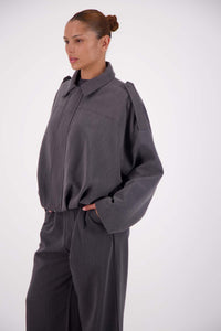 Gigi Bomber Steel - Grey
