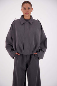 Gigi Bomber Steel - Grey