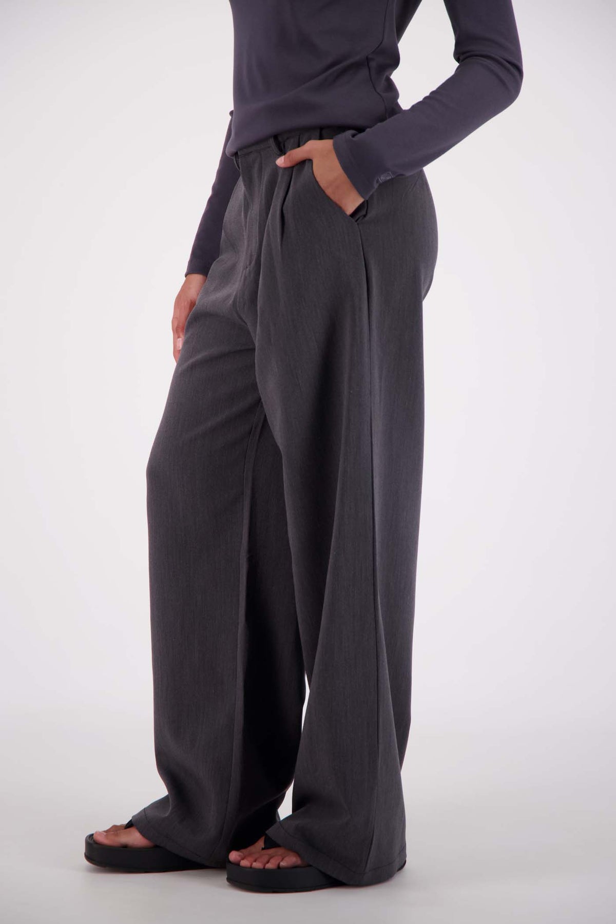 Gigi Trouser Steel - Grey