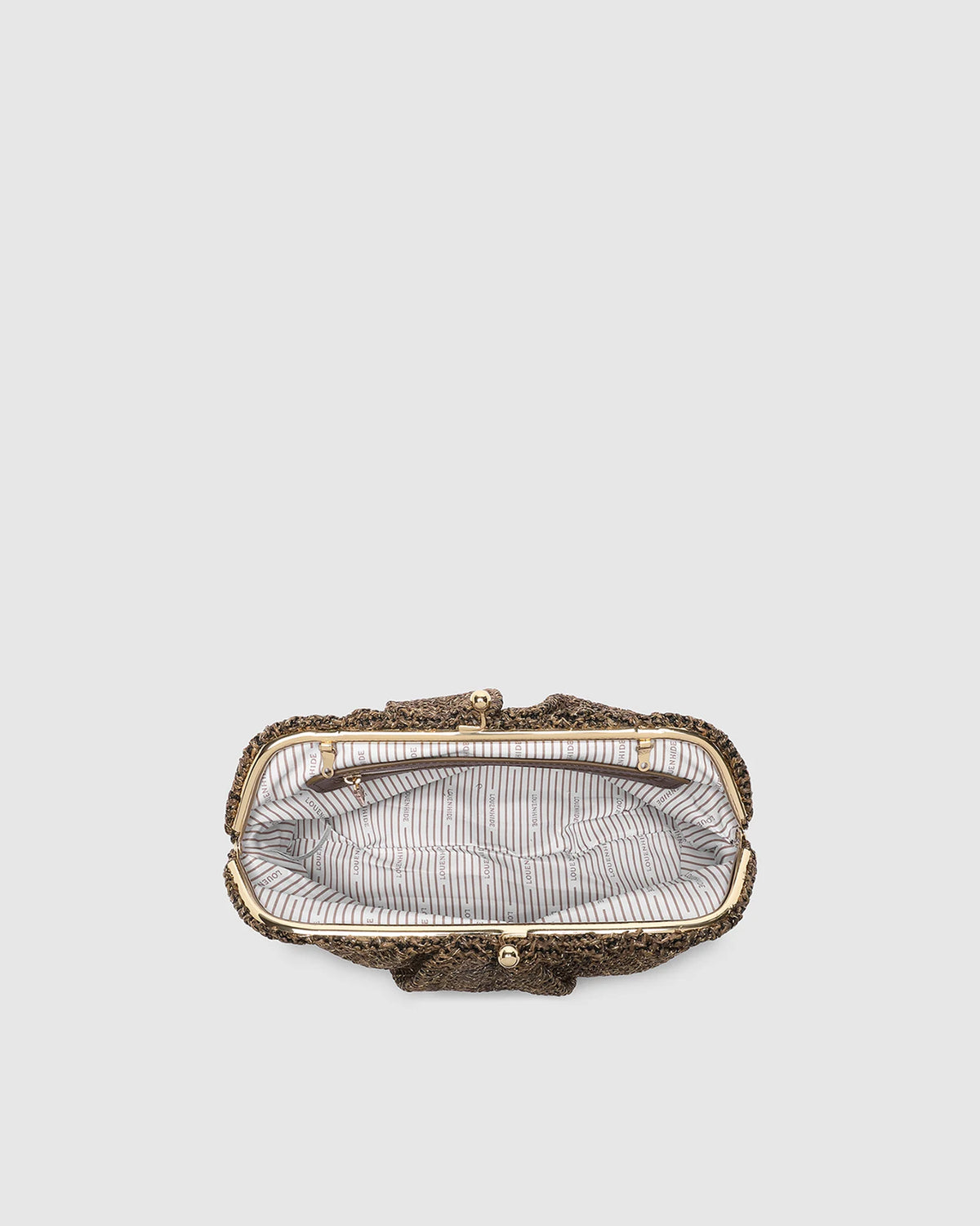 Goldie Clutch - Raffia Chocolate