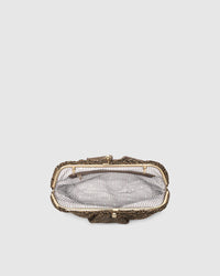 Goldie Clutch - Raffia Chocolate