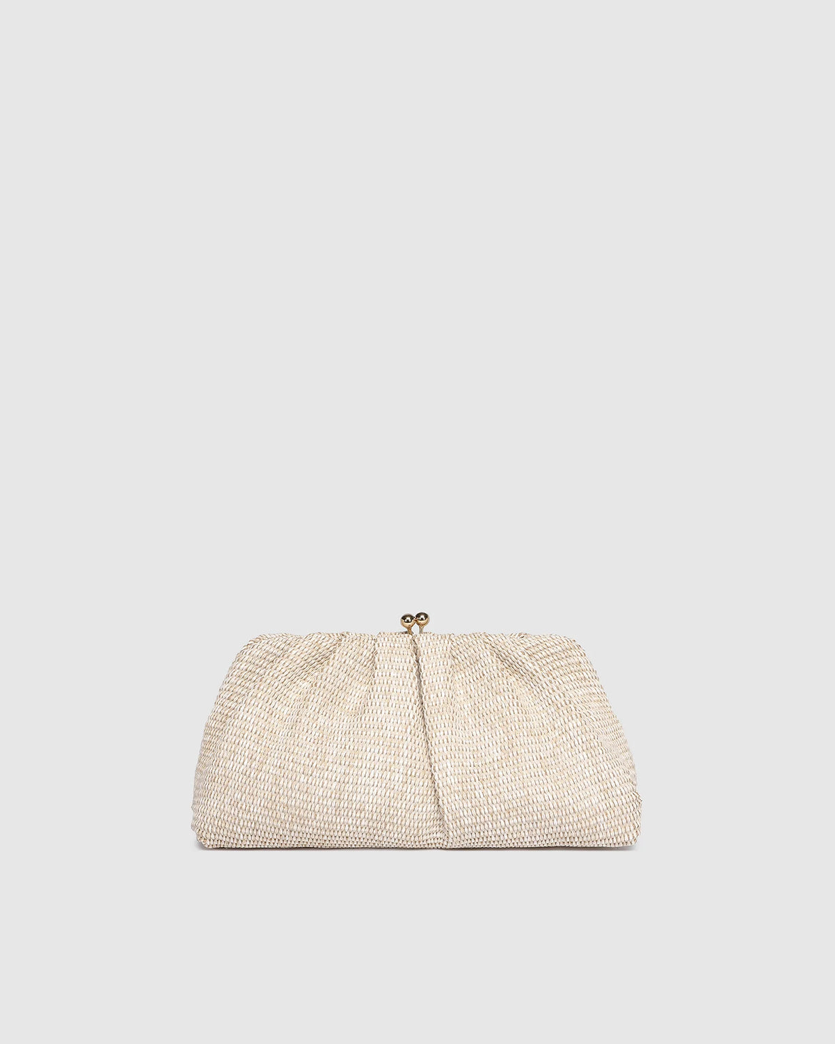 Goldie Clutch - Raffia Vanilla