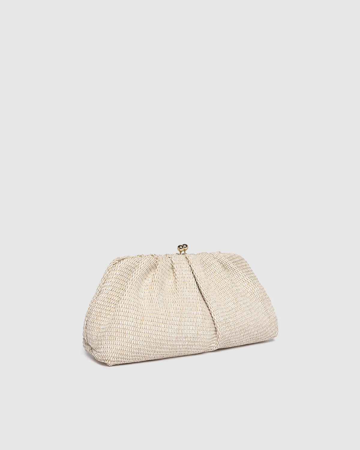 Goldie Clutch - Raffia Vanilla