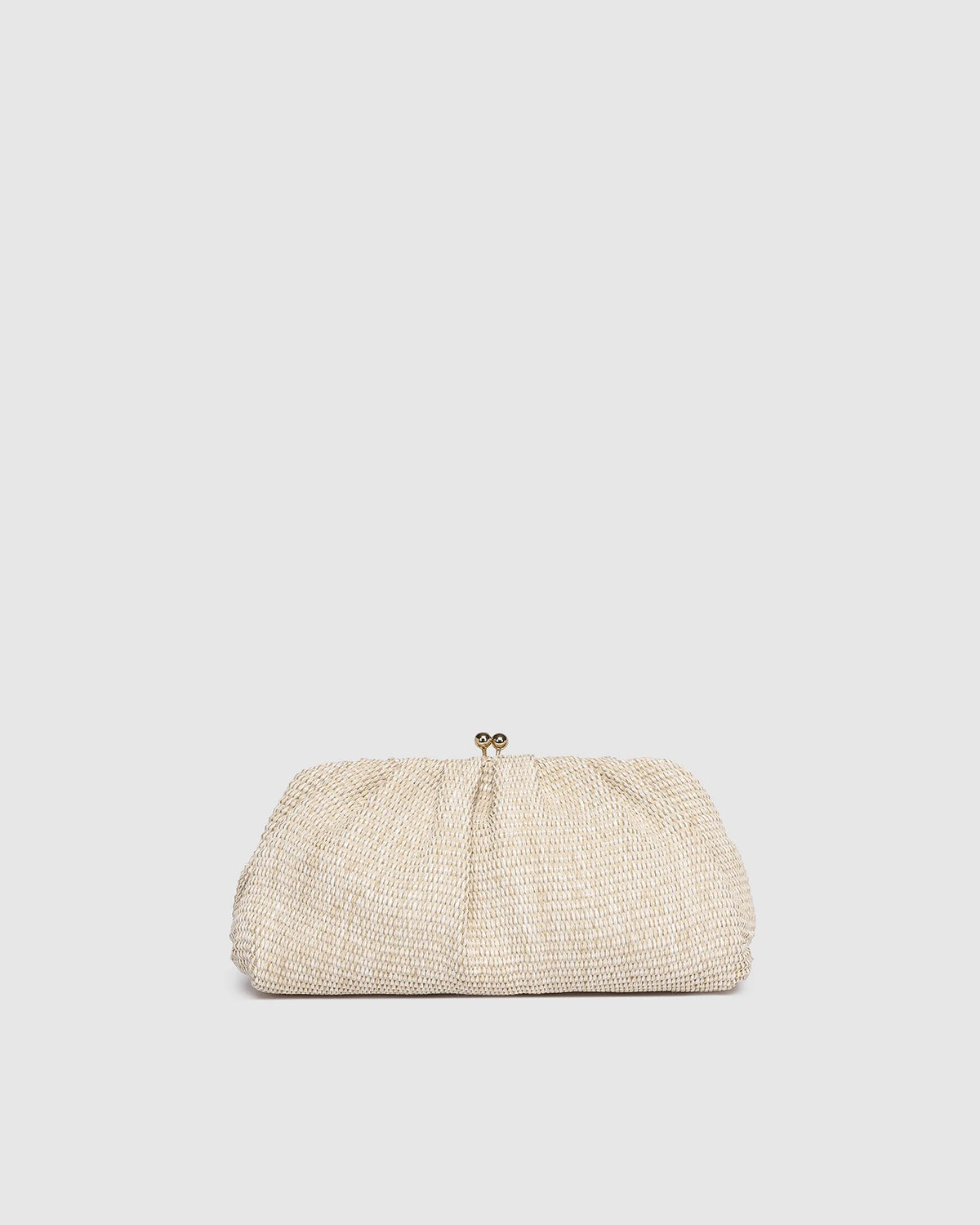 Goldie Clutch - Raffia Vanilla