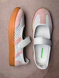 Goodsole 2001 Parlay Punched - Beige/Light Pink Leather