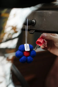 Bloom Collection - Raspberry & Pomegranate Felt Air Freshener