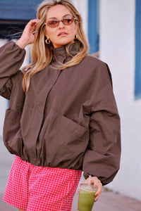 Gwen Bubble Jacket - Brunette. Ceres Life