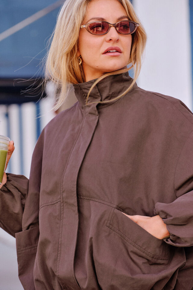 Gwen Bubble Jacket - Brunette. Ceres Life