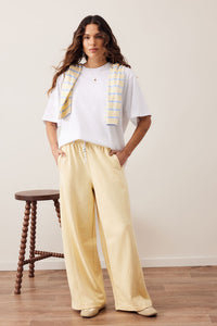 Halle Barrel Trackpant - Butter. Ceres Life