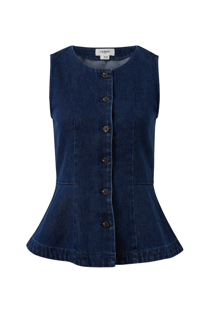 Harriet Sleeveless Top - Midnight