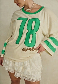 Homecoming Long Sleeve Biker Tee - Green