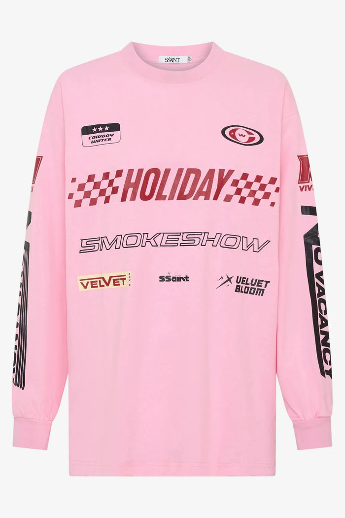 Ssaint Kids/Youth Signature Moto Tee - Pink