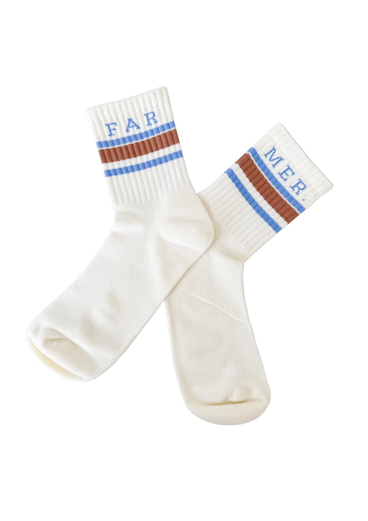 Cream Crew Socks