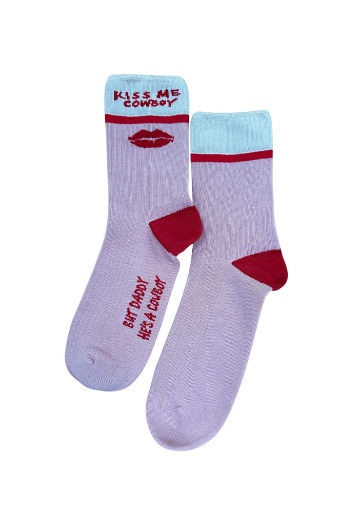 Kiss Me Cowboy Socks