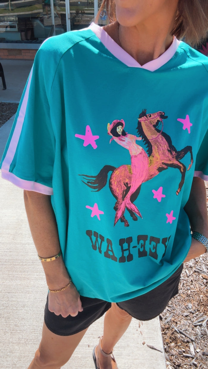 Yeehaw Green/Pink T-shirt