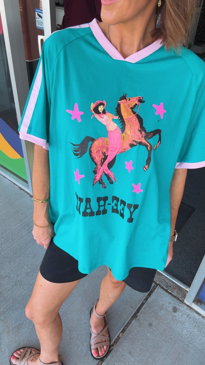 Yeehaw Green/Pink T-shirt